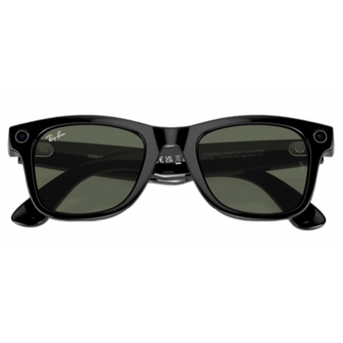 Умные очки Ray-Ban Meta* WayFarer (RW4006) Shiny Black/G15 Green 50мм(М), gen 1